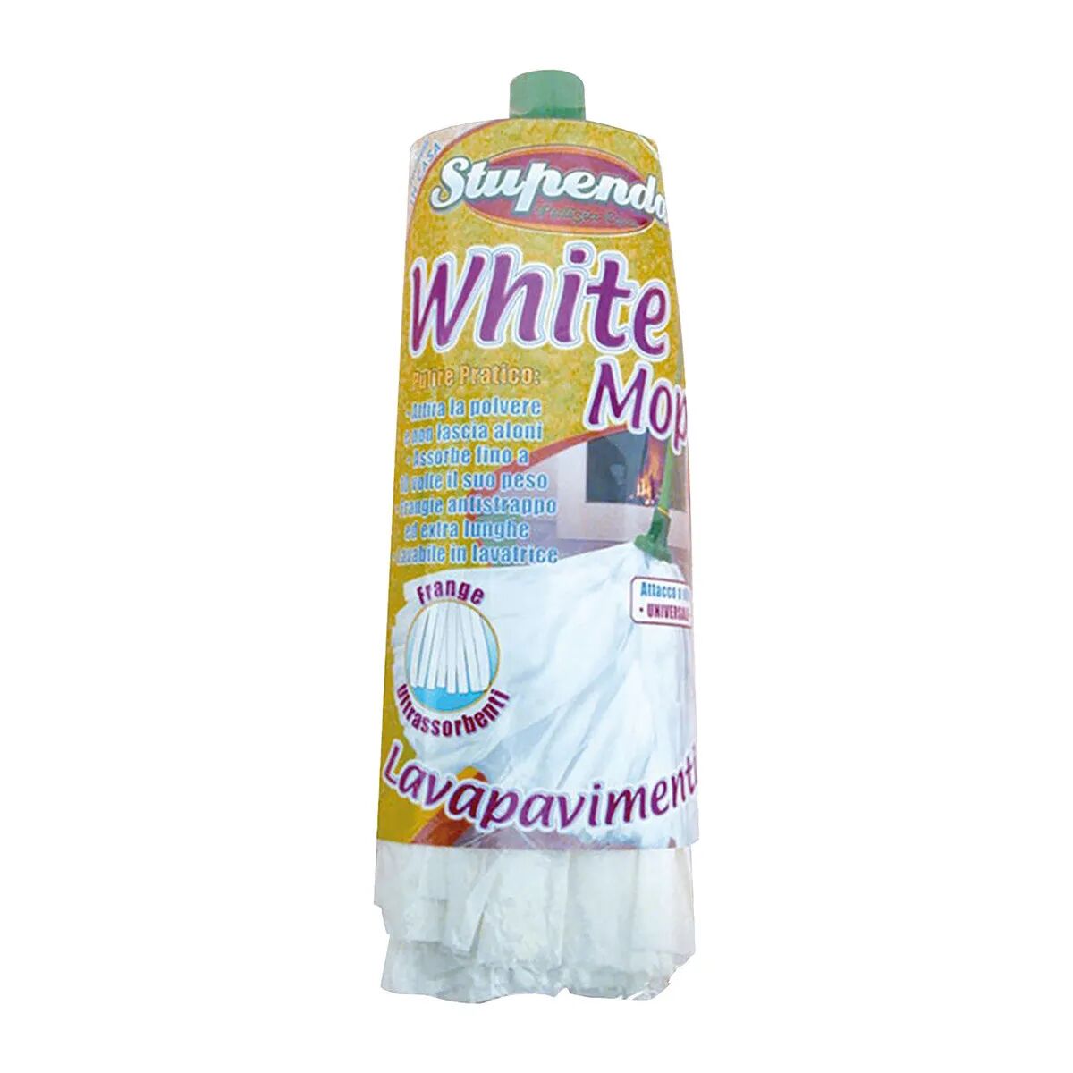 Ricambio White Mop Frange Stupenda Ecologico Attacco Universale