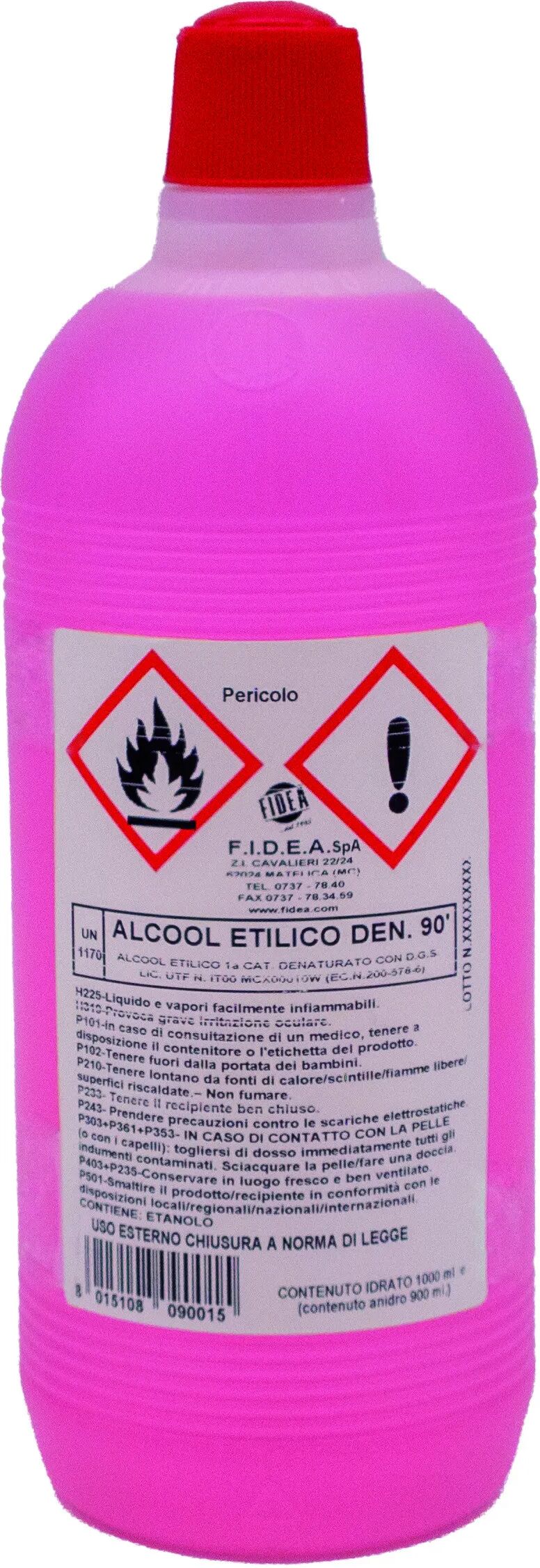 FIDEA Alcool Etilico 90° Denaturato 1 L