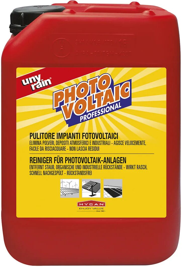 UNYRAIN Pulitore Photo Voltaic  5 L Impianti Fotovoltaici Concentrato