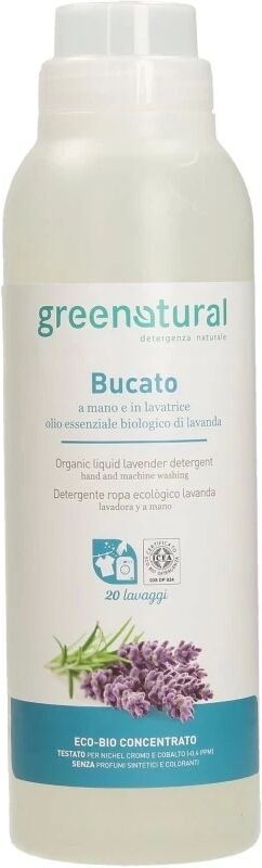 greenatural Detersivo liquido Detergente Liquido Ecobio per Bucato alla Lavanda