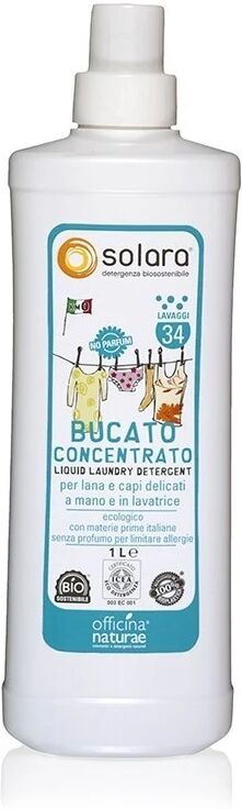 officina naturae Detersivo liquido Bucato Liquido Concentrato a Mano e in Lavatrice senza Profumo