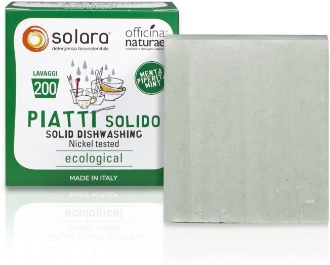 officina naturae Piatti Sapone Solido per i Piatti Menta Piperita