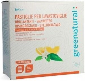 greenatural Piatti Pastiglie Lavastoviglie 25 Pezzi