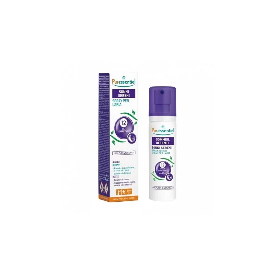 Puressentiel Sonni Sereni con 12 Olii Essenziali Spray per Uso Atmosferico 200 ml