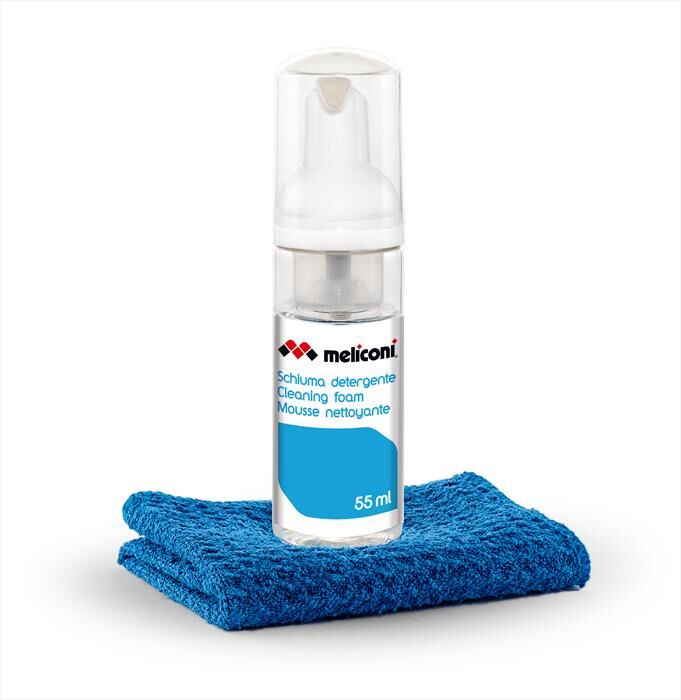 Meliconi C55 Schiuma Detergente + Panno Microfibra-bianco