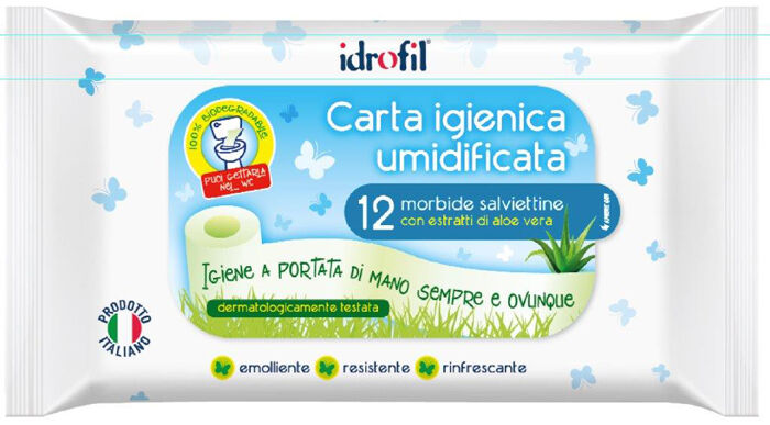 IDROFIL SRL Carta Igienica Biodegradabile 12 Pezzi