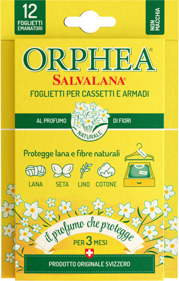 orphea sa lvalana foglietti cassetti armadi profumo fiori display 12 pezzi