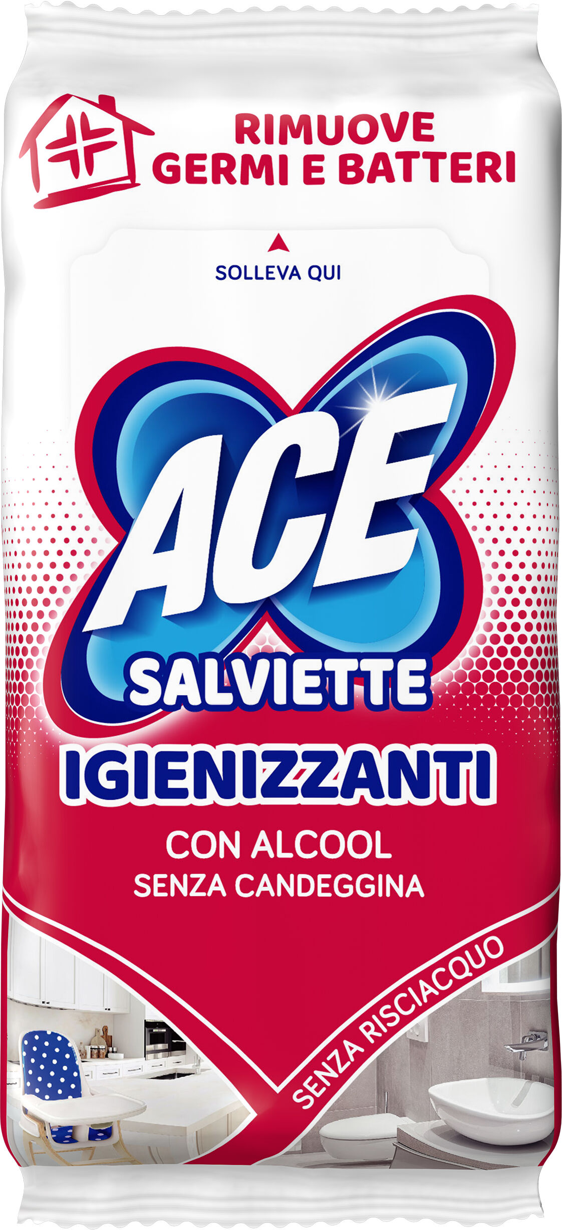 fater Ace salviette igienizzanti alcool 40 pezzi