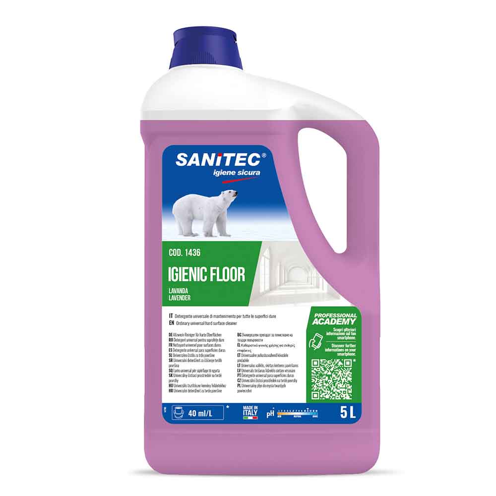 Igienic Floor Detergente Profumato Lavanda Per Pavimenti Sanitec 5 L