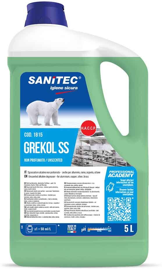 Grekol Ss Detergente Sgrassante Alcalino Non Profumato Sanitec 5 L