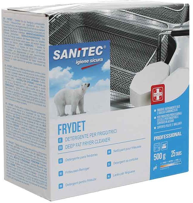 25 tavolette detergenti frydet per friggitrici sanitec