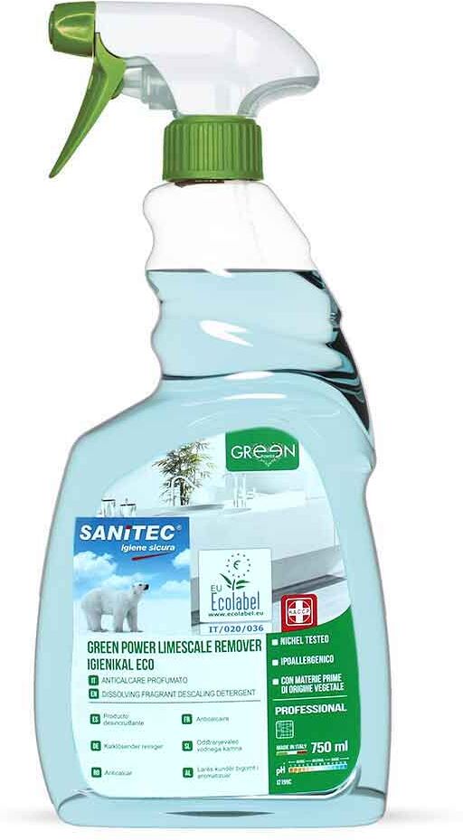 Green Power Limescale Remover Igienikal Eco Sanitec 750 Ml