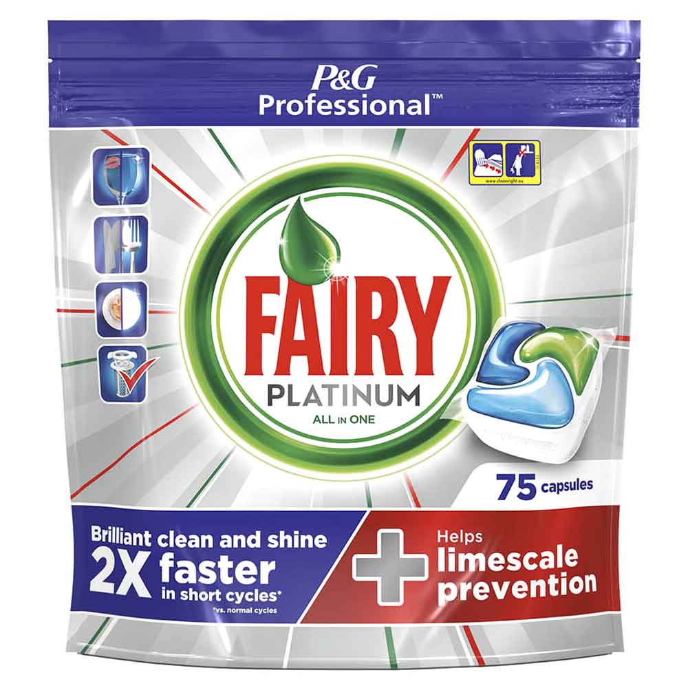 Fairy Platinum Professional Pastiglie Per Lavastoviglie Domestiche 75 Caps