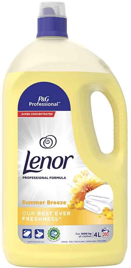 Lenor Brezza D&#039;Estate Ammorbidente Professionale Profumato Per Lavatrice 4 L