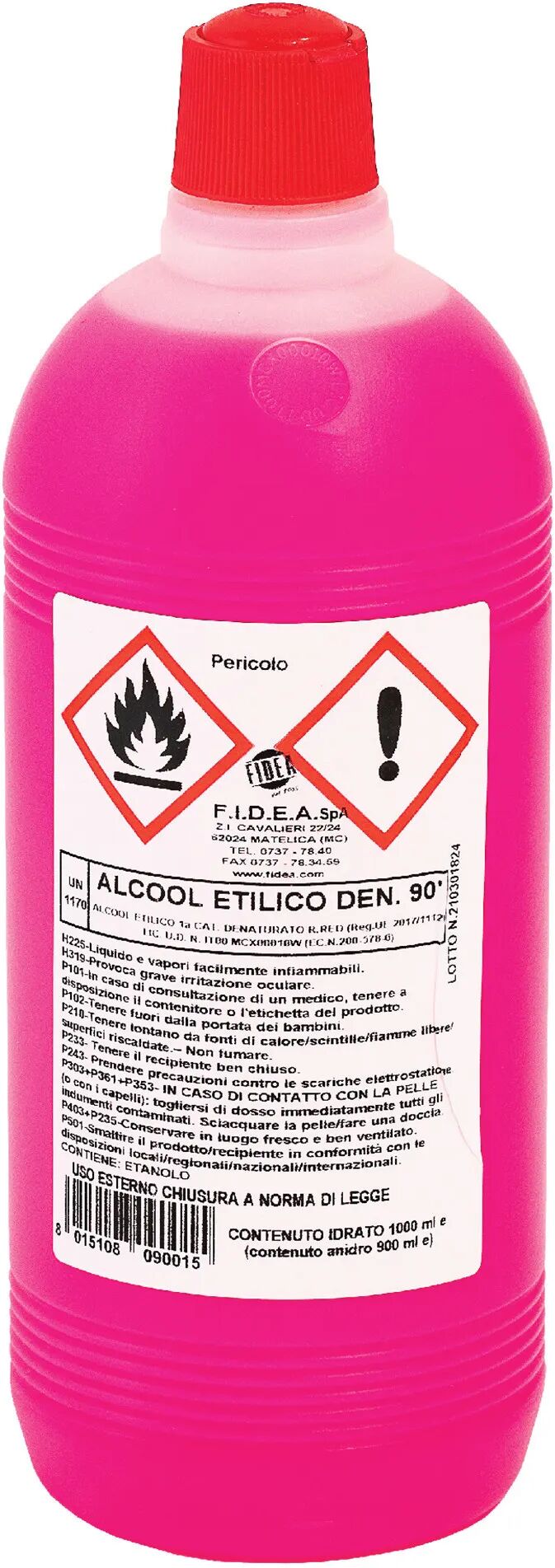 Fidea ALCOOL ETILICO 90° DENATURATO 1 l