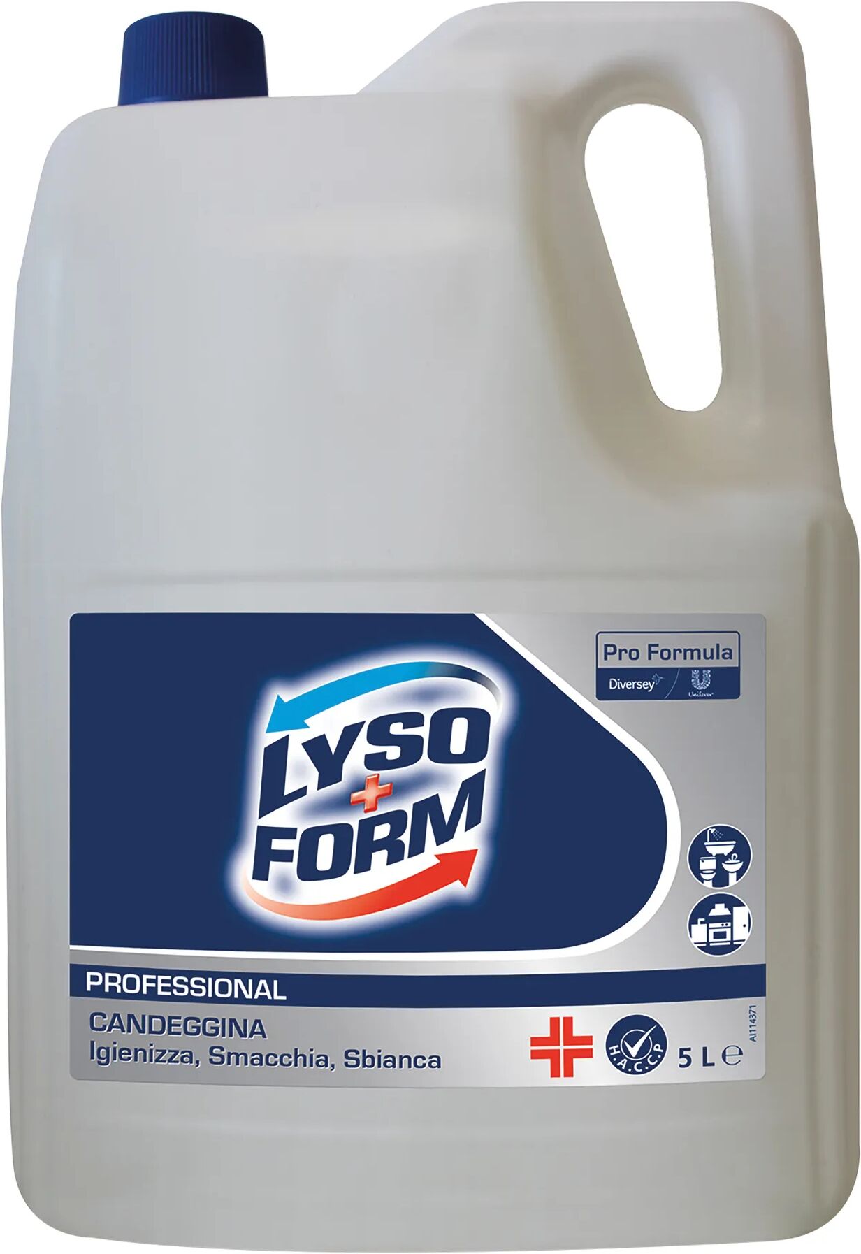 Lysoform CANDEGGINA CLASSICA  5 l IGIENIZZA SMACCHIA SBIANCA IDENEA HACCP