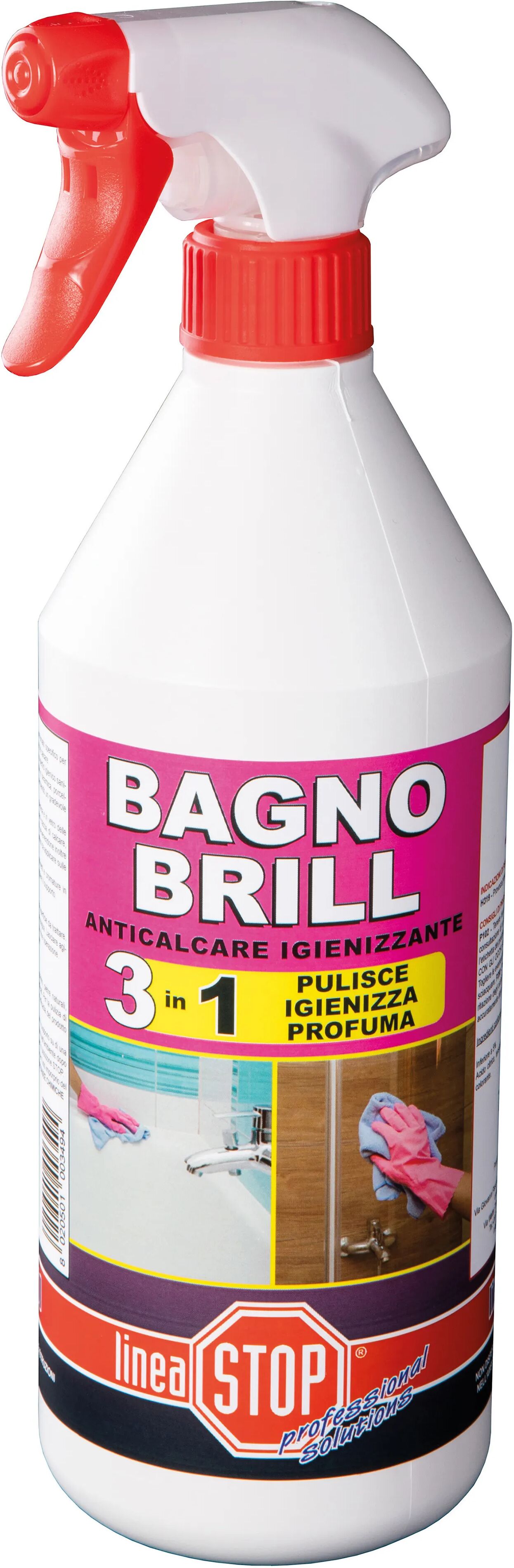 Dixi PULITORE BAGNO  BRILL 0,75 l PULISCE IGIENIZZA PROFUMA SUPERFICI IGIENICO SANITARIE