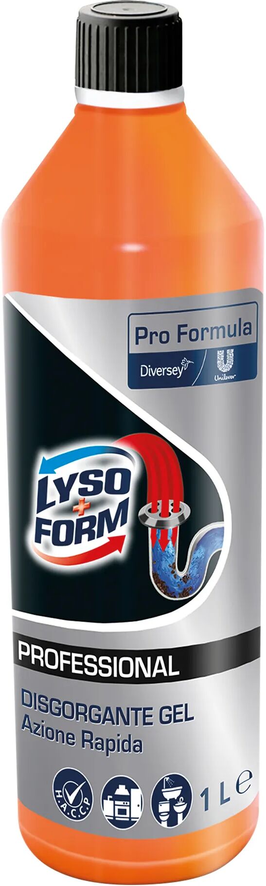 Lysoform DISGORGANTE LIQUIDO  1 l RAPIDO CON TRIPLA EFFICACIA CON TAPPO DI SICUREZZA