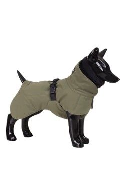 PAIKKA Visibility Winter Jacket gewatteerde jas voor hond met reflectie - Groen