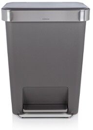 Simplehuman Rectangular pedaalemmer 45 liter - Grijs