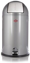 Wesco Kickboy pedaalemmer 40 liter - Zilver