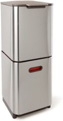 Joseph Joseph Totem Compact prullenbak 40 liter - Zilver