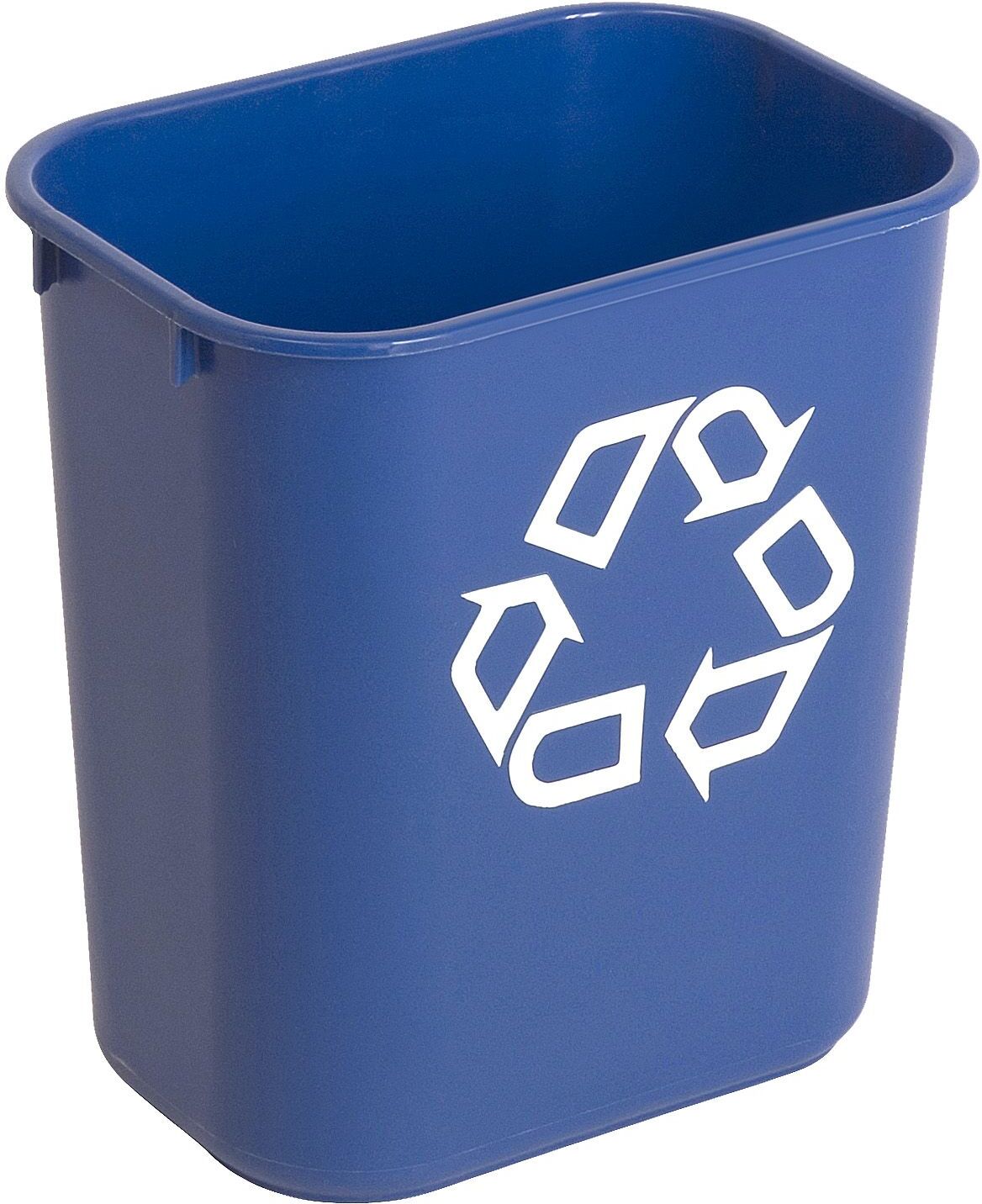 Rubbermaid Rechthoekige afvalbak 12,9 ltr, Rubbermaid, model: VB 002955, blauw, recyclingsymbool