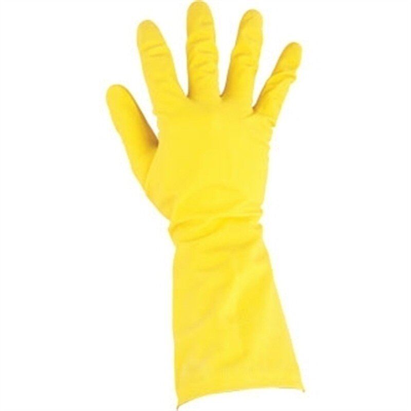 Jantex Latex handschoenen geel Jantex (maat M)