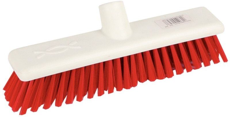 Jantex Bezem rood Jantex, zacht, hygiënisch, 30cm, voor steel: DN819