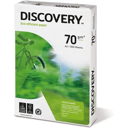 Discovery kopieerpapier ft A3, 70 g, pak van 500 vel 5 stuks