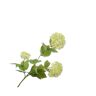 Silk-ka Kunstbloem-Zijden Bloem Sneeuwbal Tak Groen 61 cm Voordeelaanbod Per 2 Stuks