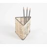 Okaa Lika Handwoven Cane&Iron Triangle Pen Stand