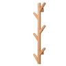 ABNMJKI kapstok Hooks Wall Hooks Clothes Storage Hanger Hanging Wall Hook Rack Home Decoration Hanger Accessories Hooks Hanger (Size : Natural 6 Hooks)