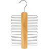 HANGERWORLD Houten stropdassenhanger, 20 stropdassen, houten kleerhangers, stropdassenhouder