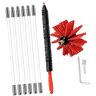 ULTECHNOVO 1 Set Elektrische Boor Schoorsteenborstel Schoorsteenveger Borstel Open Haard Borstel Schoorsteenveger Reinigingsborstel Kit Schoorsteenreinigingsset Droger Schoonmaken Nylon-