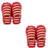 Amosfun 2 Paar Vloer Schone Pantoffels Luie Mop Pantoffels Pantoffel Van Chenille Pantoffels Afstoffen Pantoffel Voor Vloerreiniging Chenille Overschoen Indoor Pantoffel Wasbaar De Luie