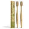 Florex Tandenborstel van bamboe, in papieren doos, 2 stuks,