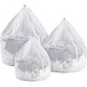 Fousenuk 3 stuks waszakken, wasnet voor wasmachine, waszak, grote laundry bag, waszak, waszak, waszak, wasnet, netzakken, met trekkoord, herbruikbaar