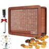 YuuFcy Houten spaarspaarpot, spaaruitdaging geldbesparing geldbank voor volwassenen, spaarvarken met teller voor doelbesparing, houten spaarpot munt cash box voor thuis (2000)