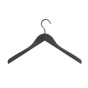 HAY Soft Coat Hanger 4 Pcs, Wide Black