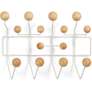 Vitra - Hang It All, White, Pine - Garderobestativ - Charles & Ray Eames - Tre Farget,Hvit