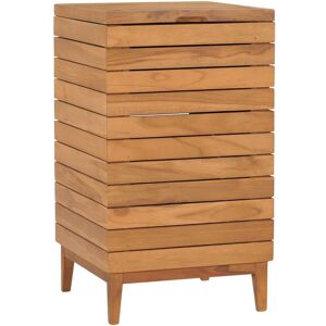 vidaXL Skittentøyskurv 40x40x70 cm heltre teak