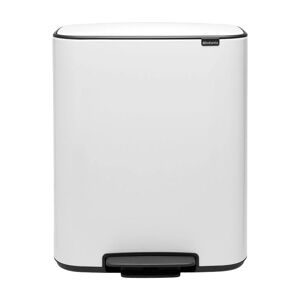 Brabantia Bo bin pedalbøtte 2x30 L White