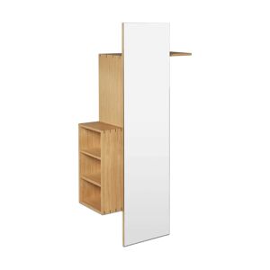 ferm LIVING Bon hallway cabinet knaggrekke med speil Oiled Oak