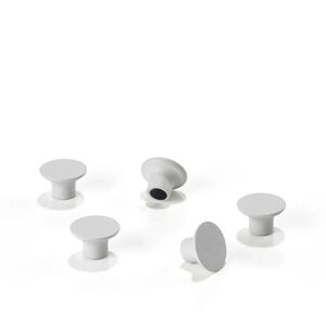 Zone A-Magnet magnet soft grey, 5-pakning