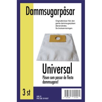 Støvsugerposer Universal, syntetfiber, 3stk. DU15109