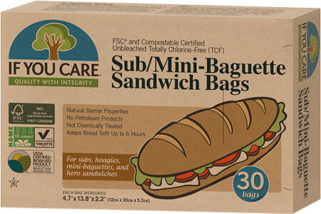 If you care Sub/mini baguette sandwich bags 30 stk. - 1 Pakke