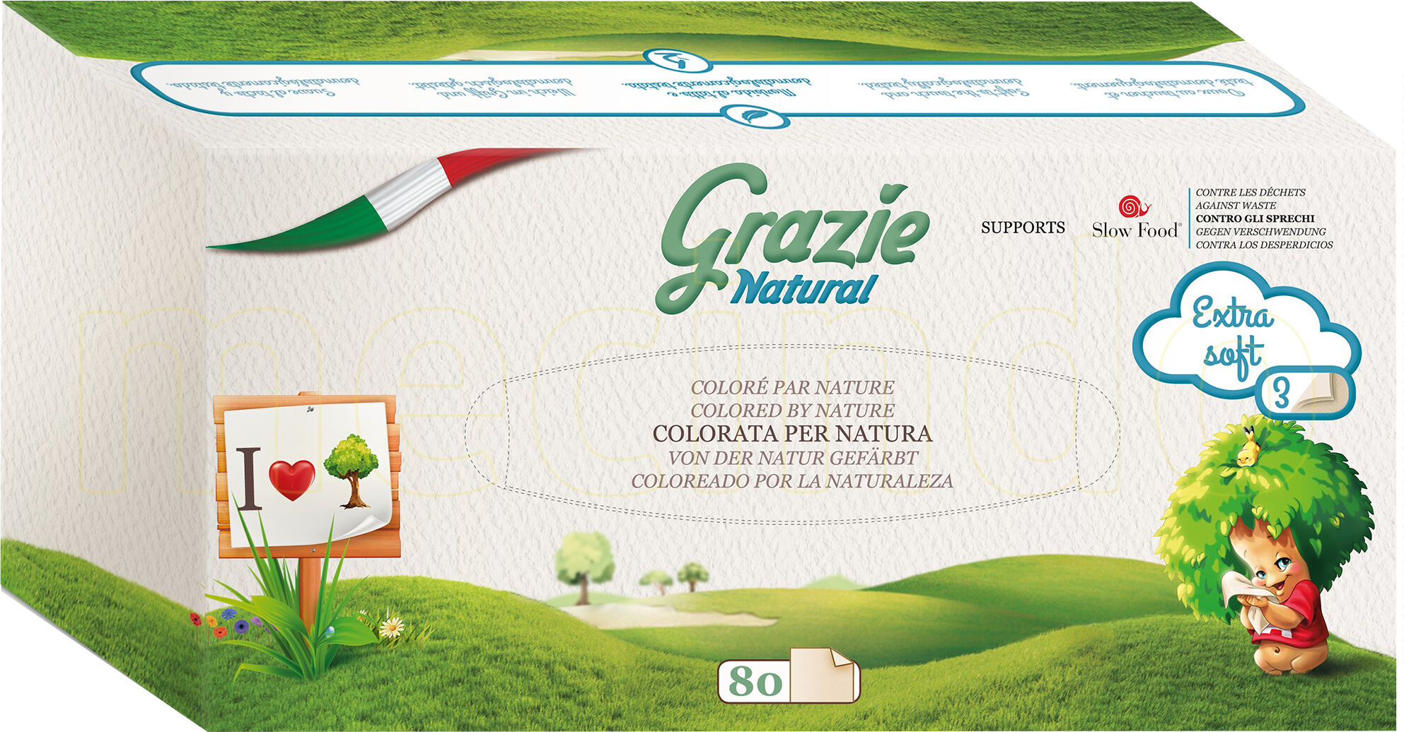 Grazie Natural Kosmetikservietter 80 Stk - 1 Pakker