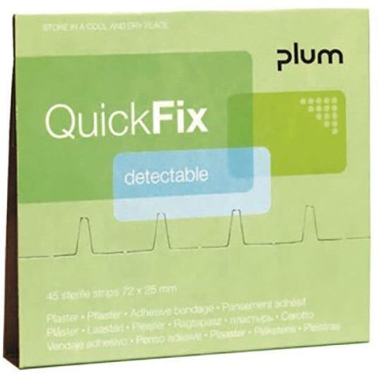 Plum QuickFix Detectable Long Plaster refill, 30 stk