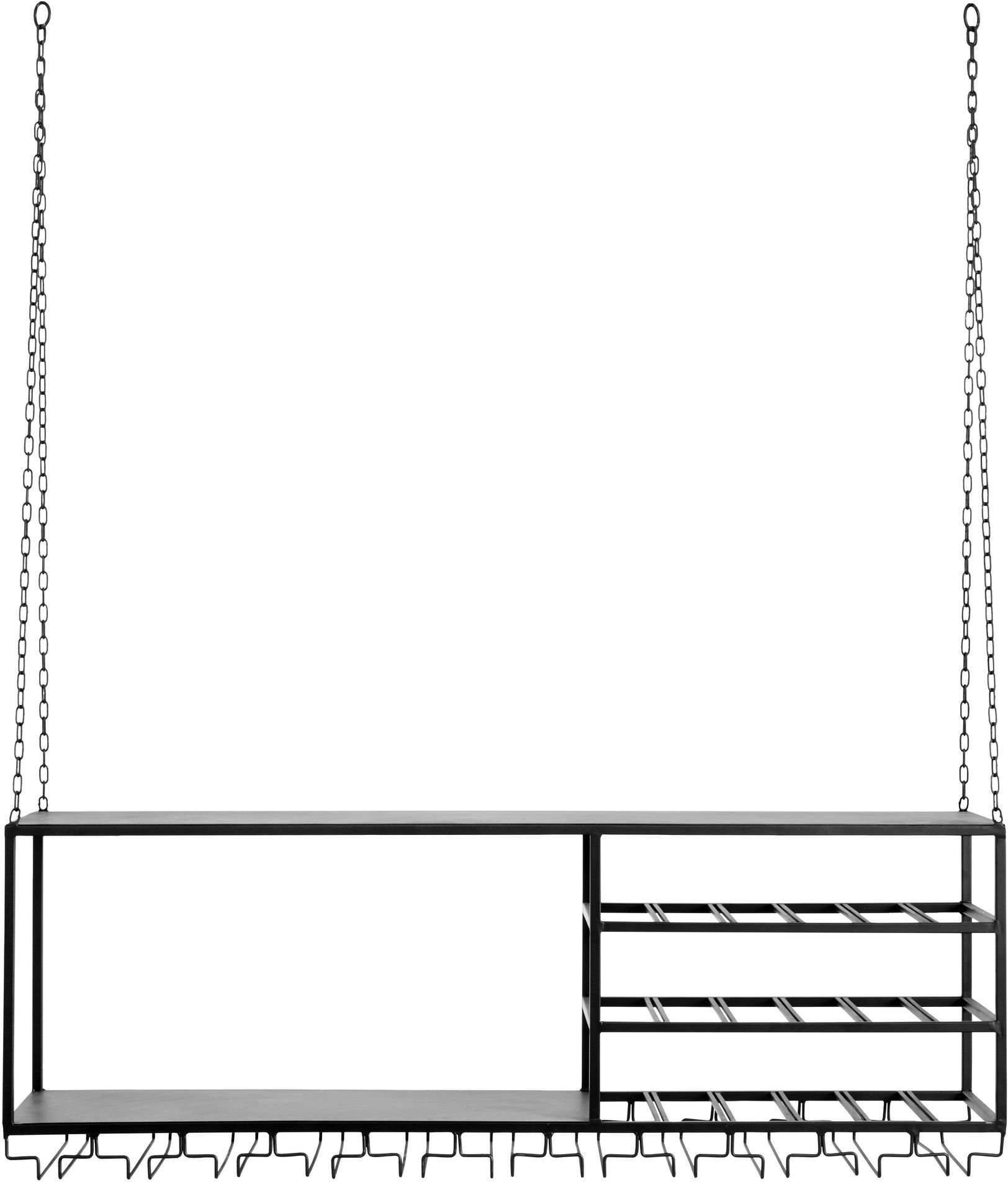 Nordal Loft Kjøkkenhylle til opheng - Sort Jern   Unoliving
